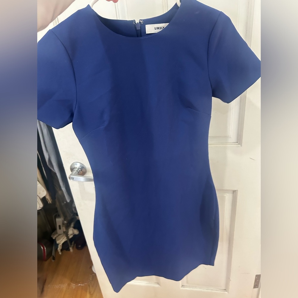 Likely Manhattan Dress in Ultramarine Sheath Short Blue